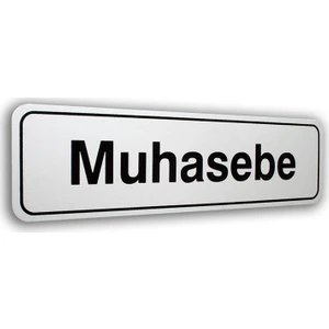Elegan Pvc Tabela  Muhasebe 7 x 25 cm