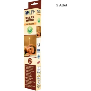 5 x Doğal Kulak Temizleme Mumu Çubuğu Vakumlu Ear Candle