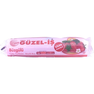 Güzel-Iş 65X70 Buzgülü Çilek Kokulu Çöp Poşeti 10'lu