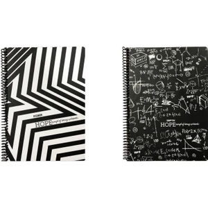 Hope Spiralli Defter 18,5 x 26 cm 80 Yaprak Kareli 2'li
