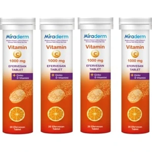 Vitamin C 1000 Mg 20 Efervesan Tablet 4 Adet