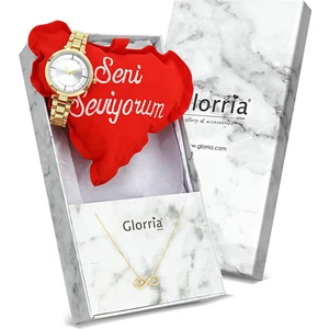 14 Ayar Altın Sonsuzluk Kolye - Özel Hediye Seti