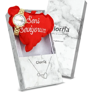 Gümüş Sonsuzluk Kolye -  Saat Hediyeli