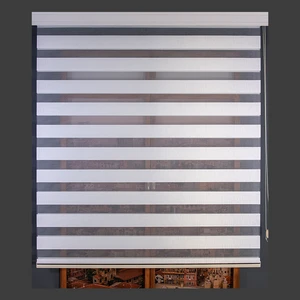 Zebra Perde Beyaz Kalın Hasır Bamboo 70 x 200 cm