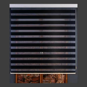 Zebra Perde Siyah Bamboo 70 x 200 cm