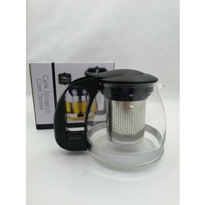 Çelik Süzgeçli Cam Demlik 900 ml.