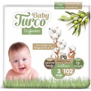 Baby Turco Doğadan 3 Numara Midi 102'li