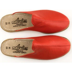 Deri Kırmızı Erkek Gaziantep Yemeni Terlik