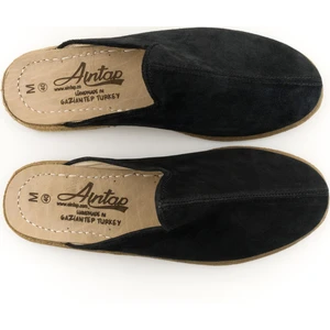 Süet Deri Siyah Kadın Gaziantep Yemeni Terlik