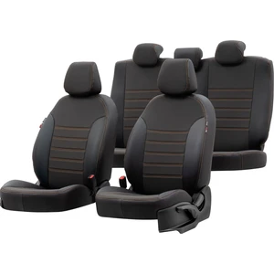 Audi A3 2003-2012 Özel Üretim Koltuk Kılıfı Paris Design Bej - Siyah