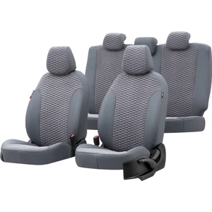Fiat Albea 2002-2012 Özel Üretim Koltuk Kılıfı Tokyo Design Tay Tüyü Füme