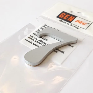 Kapı Numarası 7cm No:7 Metalik Gri Kendinden Yapışkanlı Numara