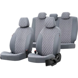 Ford Tourneo Courier 2014-Sonrası Özel Üretim Koltuk Kılıfı Madrid Design Tay Tüyü Füme
