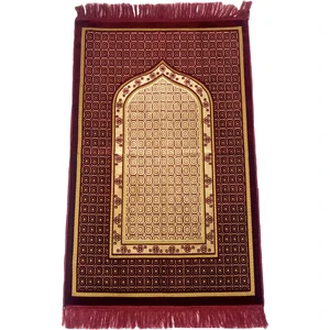 Dodya Seccade  500gr Lüks Pamuk Seccade  Kare Desen  70x110cm  Bordo