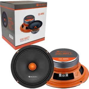 Oto Mıdrange 16cm 500W 80W Rms Pro 2 Adet Edıson Ed-Mr6