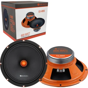 Oto Mıdrange 20cm 600W 80W Rms Pro 2 Adet Edıson Ed-Mr8