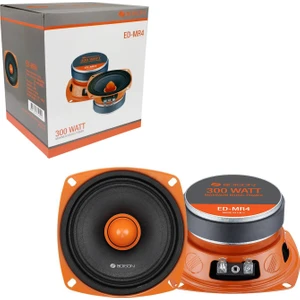 Oto Mıdrange 10cm 300W 60W Rms Pro 2 Adet Edıson Ed-Mr4