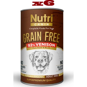 Nutri Canin Tahılsız Geyik Etli & Tatlı Patatesli Köpek Konservesi 400 gr x 6 Adet