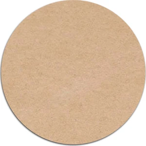 Tasarım Supla Levha  12 Adet 3 mm Ham Mdf 33 cm Çap Yuvarlak