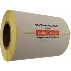 Kalite Barkod  100x100 Termal Etiket  Rulo Barkod Etiket