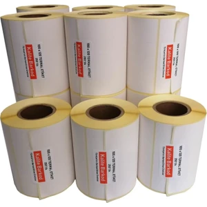 Kalite Barkod  100x120 Termal Etiket  10 Rulo Barkod Etiket