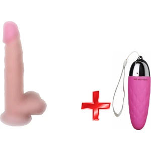 DILDO Dragon 19 cm Realistik Penis+Mini Vibratör