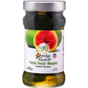 Antalya Reçelcisi Yeşil İncir Reçeli %50 Meyve Klasik Seri 380 Gr