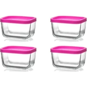 Saklama Kabı Cam Kahvaltılık 4 Lü - Saklama Seti 270 cc