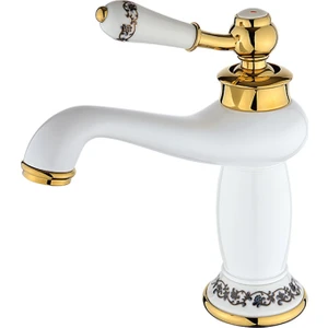 Şato Serisi Lavabo Bataryası - Beyaz/sarı