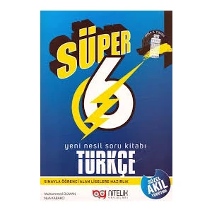 Nitelik Yayınları 6. Sınıf Süper 6 Türkçe Soru Bankası
