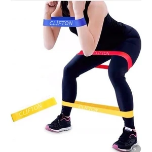 Latex Aerobik Band Pilates Yoga Fitness Squat Çalışma Lastiği Sarı