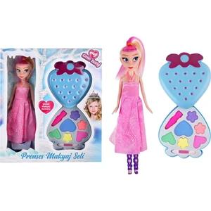 Limon Oyuncak Prenses Bebek + Makyaj Seti Frozen Renkler
