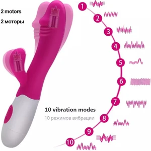 G Noktası Uyarıcılı Silikon Tavşan Vibratör
