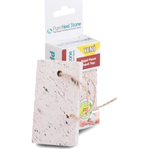 Pumice World Pum Heel Stone Doğal Ponza Topuk Taşı, İpli Topuk Törpüsü, Peeling
