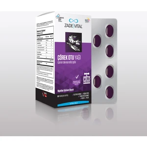 Zade Vital Çörek Otu Yağı 1800 Mg 60 Kapsül