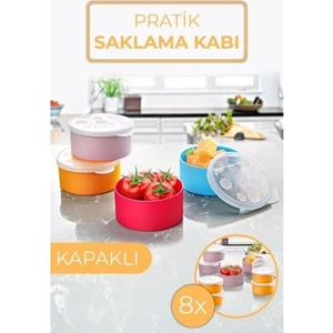 Nandy Home 8'li Plastik Mini Saklama Kabı No Coller