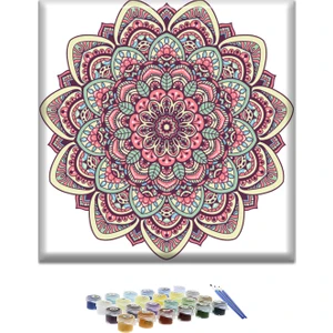 Sayılarla Mandala Boyama Seti 40 x 40 cm