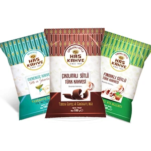 Has Kahve Muhteşem 3'lü Has Kahve Sepeti 3 x 100 gr (Çikolatalı-Fındıklı-Menengiç Kahve)