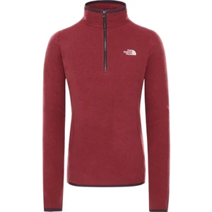 The North Face 100 Glacier Yarım Fermuarlı Kadın Polar Bordo