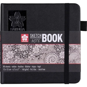 Sketchbook Sert Kapak Eskiz Çizim Defteri Ivory Kağıt 140 gr 80 Yaprak 12 x 12 cm