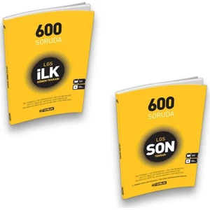 Hız Yayınları LGS 8. Sınıf 600 Soruda Ilk ve Son Dönem Tekrar Seti