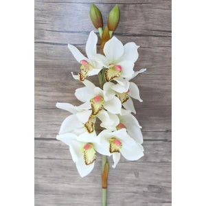 Yapay Çiçek Deposu Yapay Delüx Islak Singapur Orkidesi 60 cm Beyaz