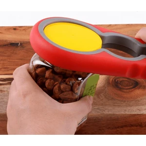 Anadolu Saray Pratik Kavanoz Kapağı Açacak / 4 Boğum 8 Kademeli Şişe Kapak Açacağı (Silikon Kaydırmaz)