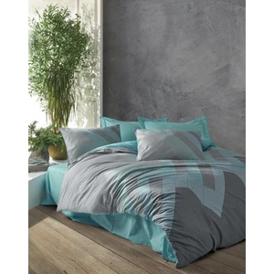 Cotton Box Ranforce Çift Kişilik Nevresim Takımı - River Turkuaz