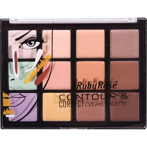 Ruby Rose Contour & Correct Cream Palette - Krem Kontür Paleti