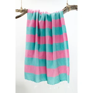 Peştemal Poseidon Yeşil-Pembe