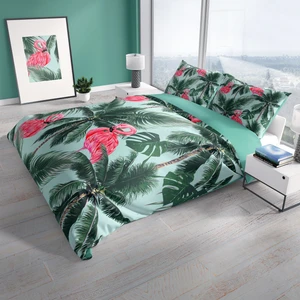 Cattleya Flamingo Pamuk Saten Çift Kişilik Nevresim Takımı