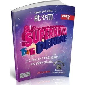 Artı Zeka Yayınları 8. Sınıf Süpernova T.C. Inkılap Tarihi ve Atatürkçülük Paket Deneme Sınavı