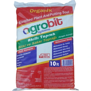 Akıllı Toprak 10 lt Bitki ve Saksı Toprağı Solucan Gübresi Torf Humus Perlit Leonardit