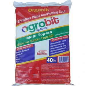 Akıllı Toprak 40 lt Bitki ve Saksı Toprağı Solucan Gübresi Torf Humus Perlit Leonardit